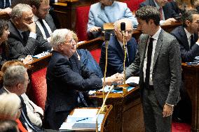 Questions to the government at the National Assembly - Paris