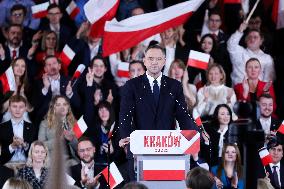 Announcement Of Karol Nawrocki As A Candidate In The Presidential Elections In Krakow