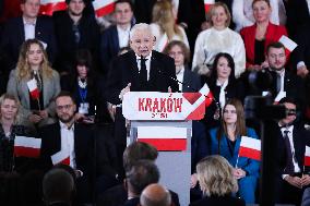 Announcement Of Karol Nawrocki As A Candidate In The Presidential Elections In Krakow