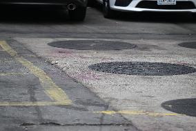 Two Men Stabbed During An Attempted Robbery Of A Vehicle At A Shell Gas Station In The Sunset Park Section Of Brooklyn New York