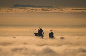 Fog Shrouds The Downtown Skyline - Vancouver