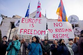 Rally In Solidarity With Georgia - Yerevan