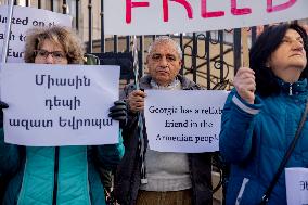 Rally In Solidarity With Georgia - Yerevan