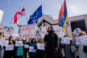 Rally In Solidarity With Georgia - Yerevan