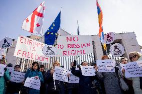 Rally In Solidarity With Georgia - Yerevan