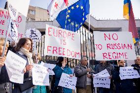 Rally In Solidarity With Georgia - Yerevan