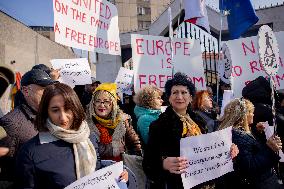 Rally In Solidarity With Georgia - Yerevan