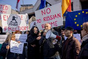 Rally In Solidarity With Georgia - Yerevan