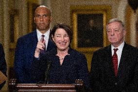 Senate Democratic Leaders Press Conference - Washington