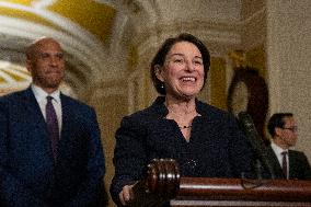 Senate Democratic Leaders Press Conference - Washington