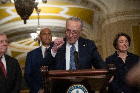 Senate Democratic Leaders Press Conference - Washington