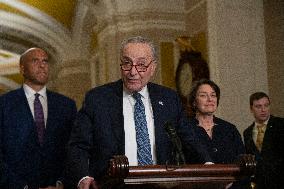 Senate Democratic Leaders Press Conference - Washington