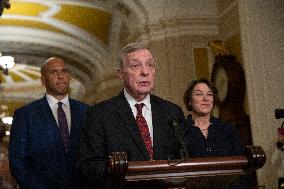 Senate Democratic Leaders Press Conference - Washington