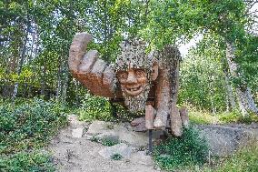 Trolls Sculpture Park In Gamleby, Sweden