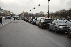 Taxi Drivers Protest - Paris