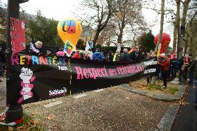 Demonstration by Pensioners - Paris