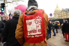 Demonstration by Pensioners - Paris