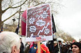 Demonstration by Pensioners - Paris