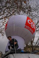 Demonstration For The Pension - Paris