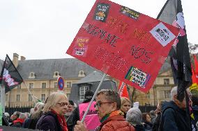 Demonstration For The Pension - Paris