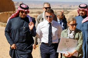 President Macron Visit To Al-Hijr Archaeological Site - Saudi Arabia