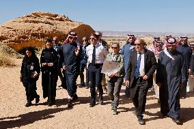 President Macron Visit To Al-Hijr Archaeological Site - Saudi Arabia