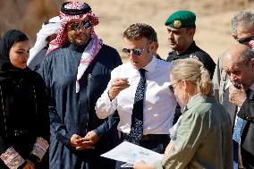 President Macron Visit To Al-Hijr Archaeological Site - Saudi Arabia