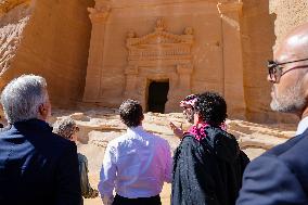 President Macron Visit To Al-Hijr Archaeological Site - Saudi Arabia