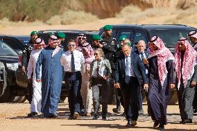 President Macron Visit To Al-Hijr Archaeological Site - Saudi Arabia