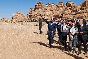 President Macron Visit To Al-Hijr Archaeological Site - Saudi Arabia