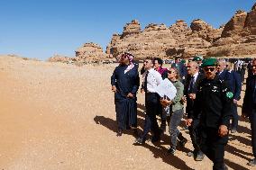 President Macron Visit To Al-Hijr Archaeological Site - Saudi Arabia