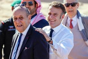 President Macron Visit To Al-Hijr Archaeological Site - Saudi Arabia