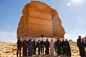 President Macron Visit To Al-Hijr Archaeological Site - Saudi Arabia