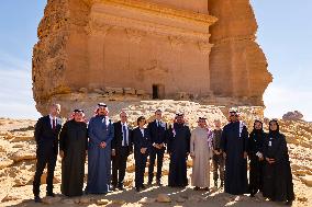 President Macron Visit To Al-Hijr Archaeological Site - Saudi Arabia