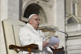 Pope Francis Wednesday Audience - Vatican