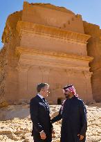 President Macron Visit To Al-Hijr Archaeological Site - Saudi Arabia