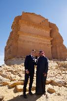 President Macron Visit To Al-Hijr Archaeological Site - Saudi Arabia