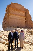 President Macron Visit To Al-Hijr Archaeological Site - Saudi Arabia