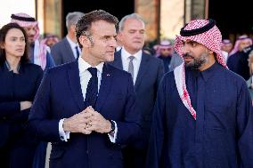 President Macron Visit To Al-Hijr Archaeological Site - Saudi Arabia