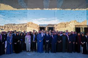 President Macron Visit To Al-Hijr Archaeological Site - Saudi Arabia