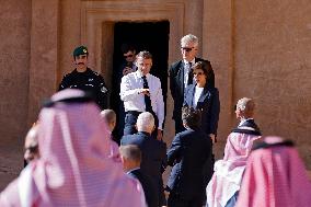 President Macron Visit To Al-Hijr Archaeological Site - Saudi Arabia