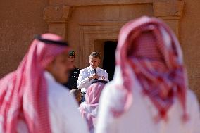 President Macron Visit To Al-Hijr Archaeological Site - Saudi Arabia