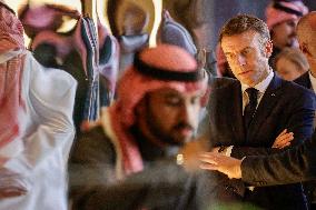 President Macron Visit To Al-Hijr Archaeological Site - Saudi Arabia