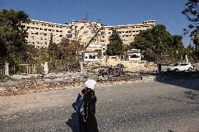 Aftermath of Russian Strike on Aleppo University hospital - Syria