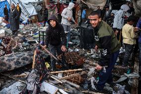 Aftermath of Israeli Airstrike in Gaza, Palestine