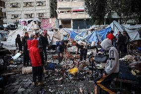 Aftermath of Israeli Airstrike in Gaza, Palestine