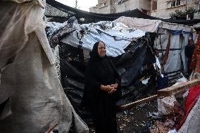 Aftermath of Israeli Airstrike in Gaza, Palestine