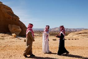 President Macron Visit To Al-Hijr Archaeological Site - Saudi Arabia