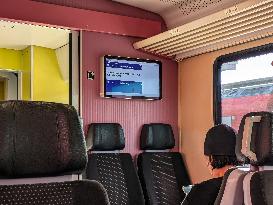 Passenger On A Deutsche Bahn Train