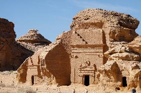 President Macron Visit To Al-Hijr Archaeological Site - Saudi Arabia